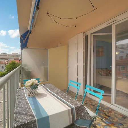 Frgk 'wilson Palace' Ac Wifi Fibre Terrasse 5min Des Plages Lejlighed Antibes